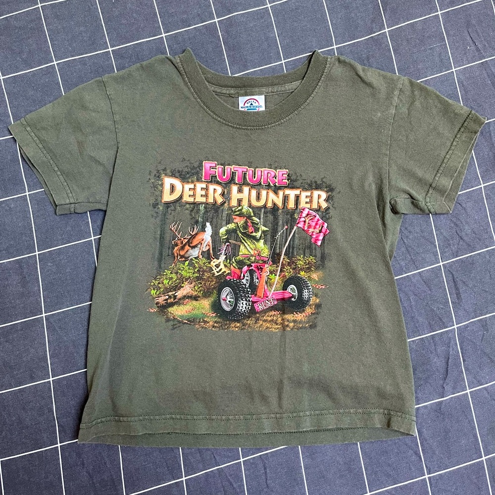 “Future Deer Hunter” Kids T-Shirt - Size XS